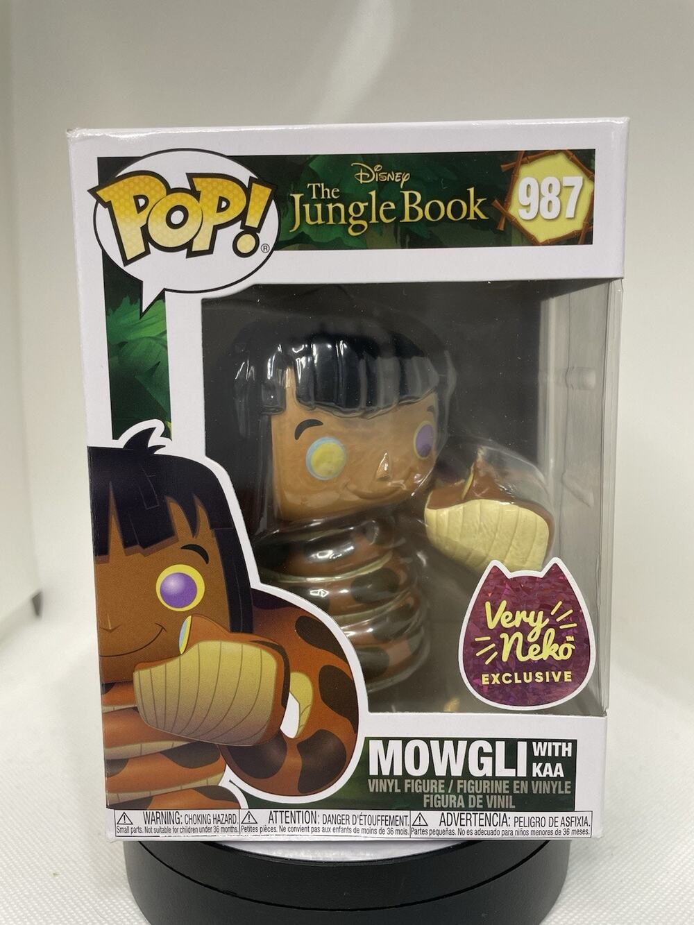 Funko Pop! Exclusive Disney's the Jungle Book Mowgli with Kaa #987 Neko Exc